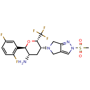 Chemical structure of Cofrogliptin , CAS 1844874-26-5, AChemBlock AD265221