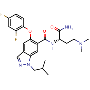 Chemical structure of Emprumapimod , CAS 765914-60-1, AChemBlock AD265225