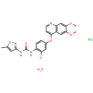 Chemical structure of Tivozanib hydrochloride hydrate , CAS 682745-41-1, AChemBlock AD265239
