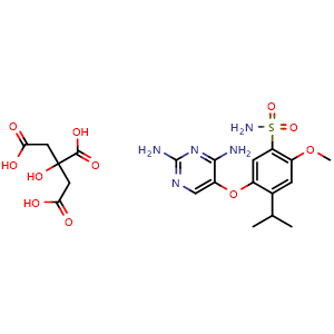 Chemical structure of Gefapixant citrate , CAS 2310299-91-1, AChemBlock AD265249