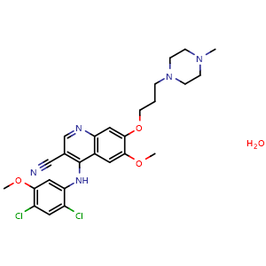 Chemical structure of Bosutinib hydrate , CAS 918639-08-4, AChemBlock AD265250