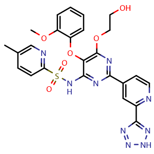 Chemical structure of Clazosentan , CAS 180384-56-9, AChemBlock AD265255