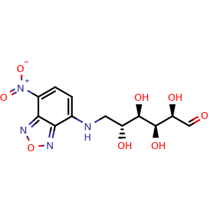 Chemical structure of 6-NBDG , CAS 108708-22-1, AChemBlock AD265259