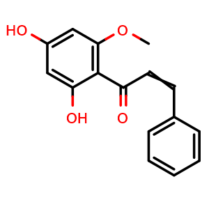 Chemical structure of Cardamonin , CAS 18956-16-6, AChemBlock AD265262