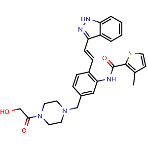 Chemical structure of KW-2450 free base , CAS 904899-25-8, AChemBlock AD265292