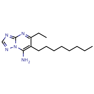 Chemical structure of Ametoctradin , CAS 865318-97-4, AChemBlock AD265294