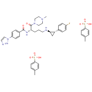Chemical structure of Bomedemstat ditosylate , CAS 1990504-72-7, AChemBlock AD265323