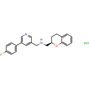 Chemical structure of Sarizotan HCl , CAS 195068-07-6, AChemBlock AD265324