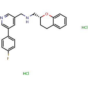 Chemical structure of Sarizotan 2HCl , CAS 177976-12-4, AChemBlock AD265325
