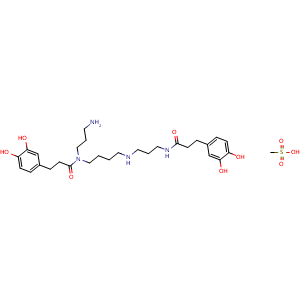 Chemical structure of Kukoamine B mesylate , CAS 1375179-86-4, AChemBlock AD265332