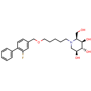 Chemical structure of Nizubaglustat , CAS 1633666-49-5, AChemBlock AD265333