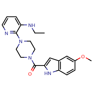 Chemical structure of Atevirdine , CAS 136816-75-6, AChemBlock AD265343