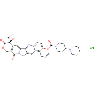 Chemical structure of Simmitecan hydrochloride , CAS 1247847-78-4, AChemBlock AD265349