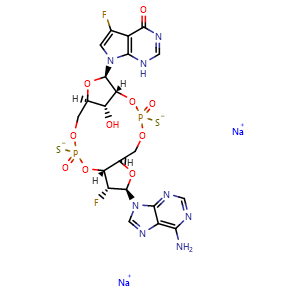 Chemical structure of Dazostinag disodium , CAS 2553413-93-5, AChemBlock AD265374