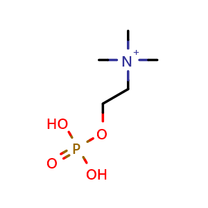 Chemical structure of Phosphorylcholine , CAS 3616-04-4, AChemBlock AD265419