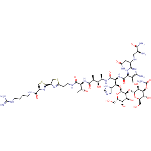 Chemical structure of Phleomycin D1 , CAS 11031-11-1, AChemBlock AD265423