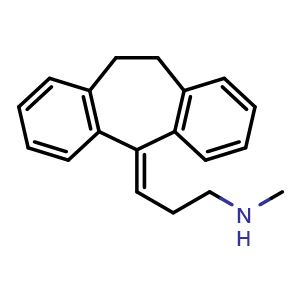 Chemical structure of Nortriptyline , CAS 72-69-5, AChemBlock AD265430