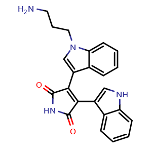 Chemical structure of Bisindolylmaleimide III , CAS 137592-43-9, AChemBlock AD265485