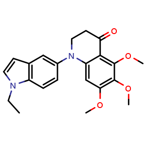 Chemical structure of Tubulin polymerization-IN-55 , CAS 2942396-29-2, AChemBlock AD265504