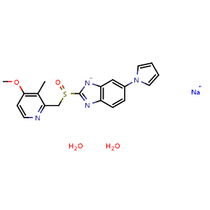 Chemical structure of Ilaprazole sodium hydrate , CAS 2322264-11-7, AChemBlock AD265537