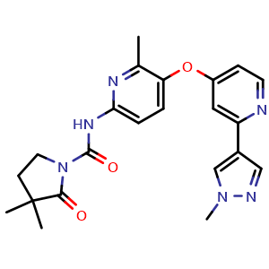 Chemical structure of Pimicotinib , CAS 2253123-16-7, AChemBlock AD265568