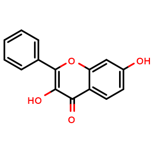 Chemical structure of 3,7-DIHYDROXYFLAVONE , CAS 492-00-2, AChemBlock AD265612