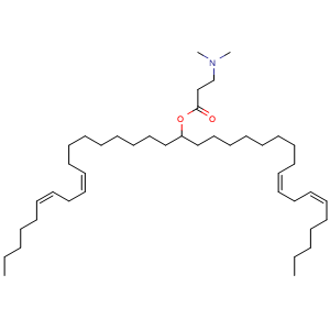 Chemical structure of DLIN-MC2-DMA , CAS 1221271-55-1, AChemBlock AD265633