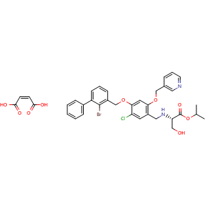 Chemical structure of IMMH 010 maleate , CAS 2541982-47-0, AChemBlock AD265644