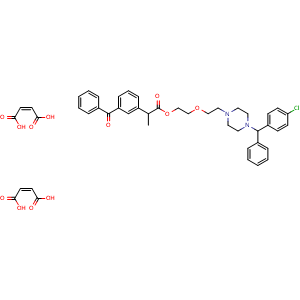 Chemical structure of Fenclozine Maleate , CAS 76823-82-0, AChemBlock AD265647