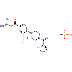 Chemical structure of BIIB 722 Mesylate , CAS 261505-81-1, AChemBlock AD265649