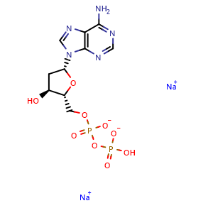 Chemical structure of dADP disodium , CAS 72003-83-9, AChemBlock AD265700