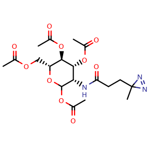 Chemical structure of Ac4ManNDAz , CAS 1015698-39-1, AChemBlock AD265719