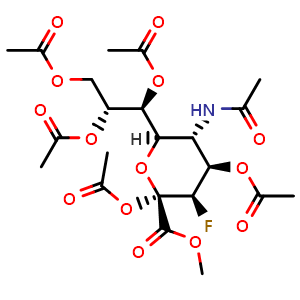 Chemical structure of P-3FAX-Neu5Ac , CAS 117405-58-0, AChemBlock AD265754