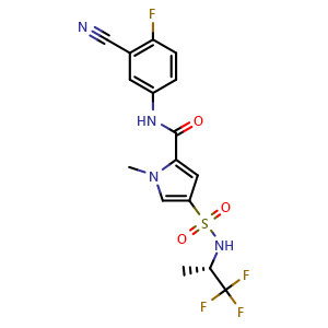Chemical structure of Bersacapavir , CAS 1638266-40-6, AChemBlock AD265762