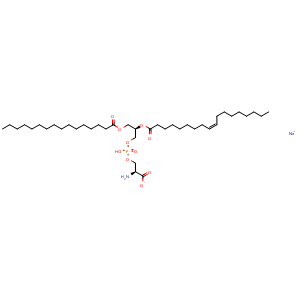 Chemical structure of 1,2-POPS sodium salt , CAS 321863-21-2, AChemBlock AD265770