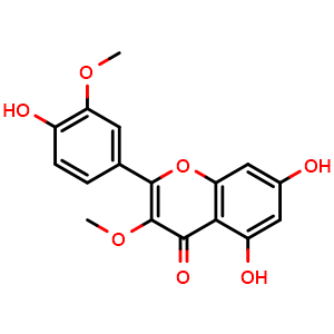 Chemical structure of Quercetin 3,3'-dimethyl ether , CAS 4382-17-6, AChemBlock AD265793