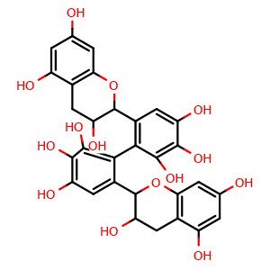 Chemical structure of Theasinensin C , CAS 89013-69-4, AChemBlock AD265804
