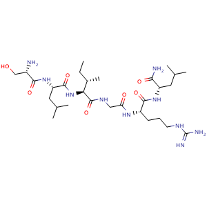 Chemical structure of SLIGRL-NH2 , CAS 171436-38-7, AChemBlock AD265810