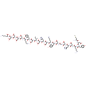 Chemical structure of 3X FLAG peptide , CAS 402750-12-3, AChemBlock AD265813