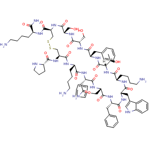 Chemical structure of Cortistatin-14 , CAS 186901-48-4, AChemBlock AD265815