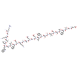 Chemical structure of GLP-1 (9-36) amide , CAS 161748-29-4, AChemBlock AD265821