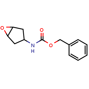 Chemical structure of benzyl (2,3,4,4a-tetrahydro-1aH-cyclopenta[1,2-b]oxiren-3-ylamino)methanoate , CAS 1538626-74-2, AChemBlock AD265864