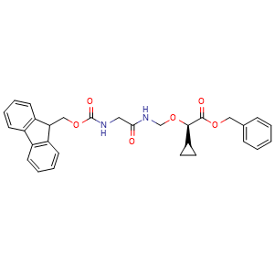 9H-Fluoren-9-ylmethyl {[(4R)-4-cyclopropyl-3,8-dioxo-1-phenyl-7-aza-2,5-dioxanon-9-yl]amino}methanoate