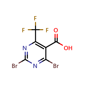 2,4-Dibromo-6-(trifluoromethyl)pyrimidine-5-carboxylic acid