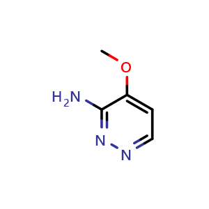 Chemical structure of 3-Amino-4-methoxypyridazine , CAS 1026194-47-7, AChemBlock AD265906