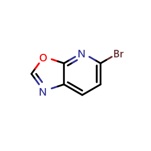 Chemical structure of 5-Bromooxazolo[5,4-b]pyridine , CAS 1393568-42-7, AChemBlock AD265962