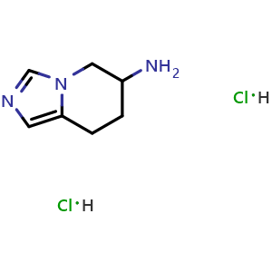 Chemical structure of 5,6,7,8-Tetrahydroimidazo[1,5-a]pyridin-6-amine dihydrochloride , CAS 1909312-62-4, AChemBlock AD266003