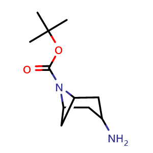 Chemical structure of 6-Boc-3-amino-6-azabicyclo[3.1.1]heptane , CAS 1935913-90-8, AChemBlock AD266004