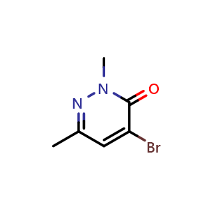 Chemical structure of 4-Bromo-2,6-dimethylpyridazin-3(2H)-one , CAS 2307700-46-3, AChemBlock AD266038
