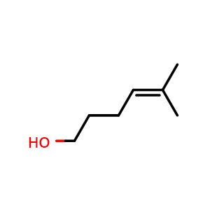 Chemical structure of 5-Methyl-4-hexen-1-ol , CAS 42272-94-6, AChemBlock AD266114